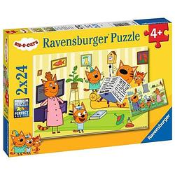 Foto van Puzzels van 2x24 stukjes - thuis met de kid-e-cats