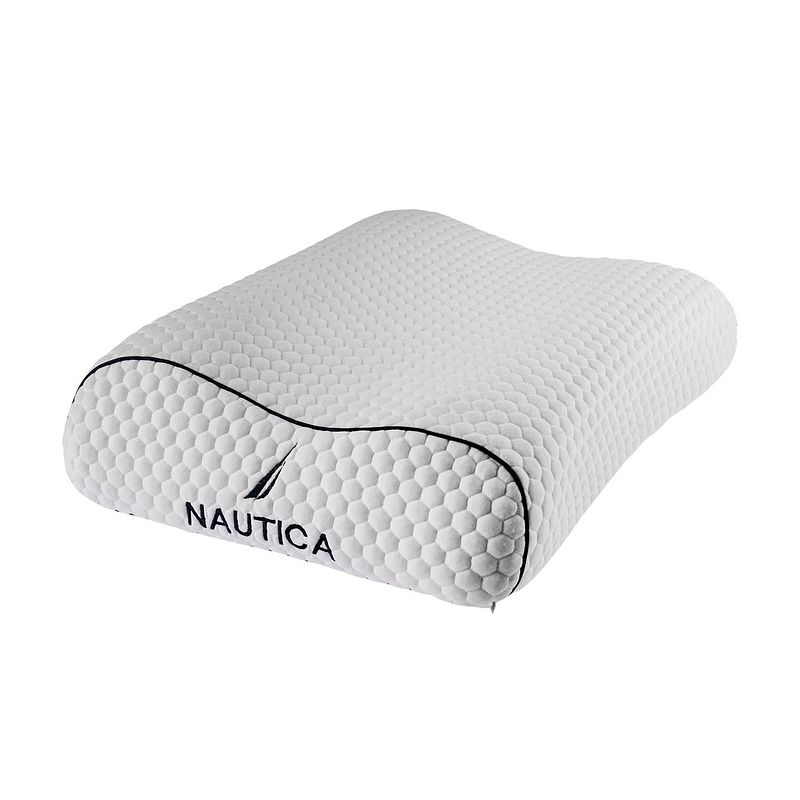 Foto van Nautica memory foam ergonomisch hoofdkussen - 55x40x11