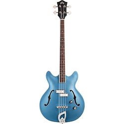 Foto van Guild newark st. collection starfire i bass pelham blue semi-akoestische basgitaar