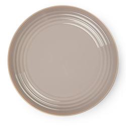 Foto van Plasticforte rond bord/camping bord - d22 cm - beige - kunststof - dinerborden