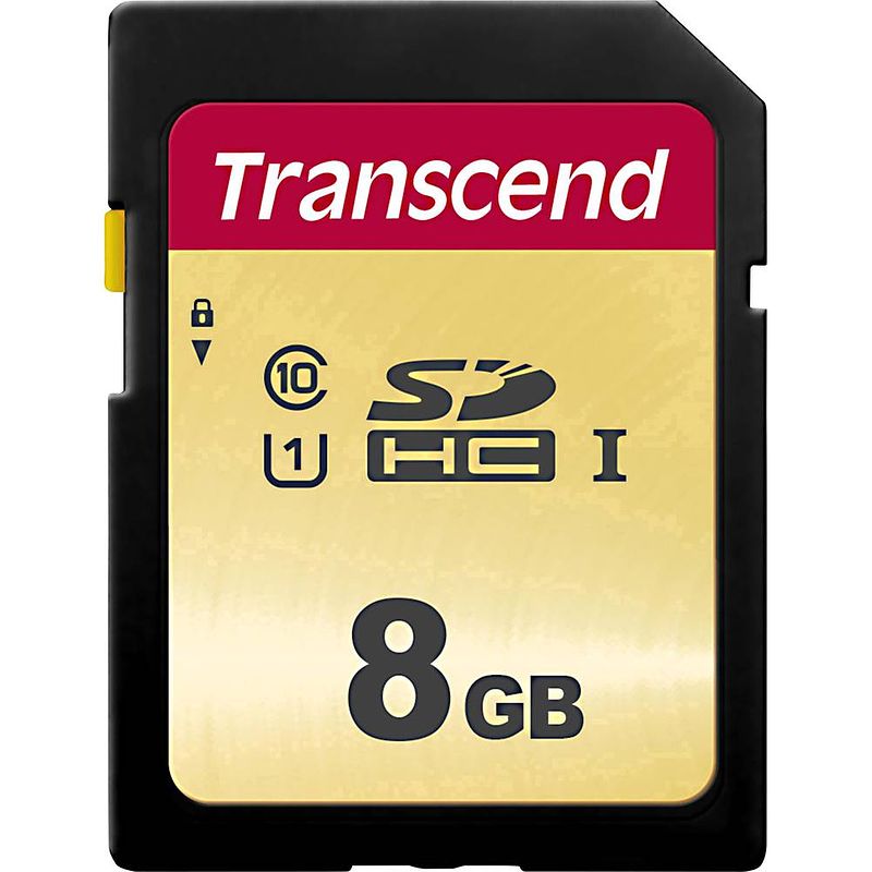 Foto van Transcend premium 500s sdhc-kaart 8 gb class 10, uhs-i, uhs-class 1