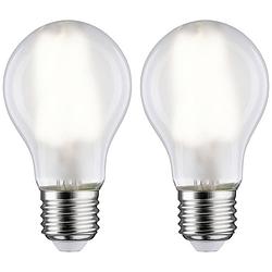 Foto van Paulmann 28924 led-lamp energielabel e (a - g) e27 peer 7 w neutraalwit (ø x h) 60 mm x 106 mm 2 stuk(s)