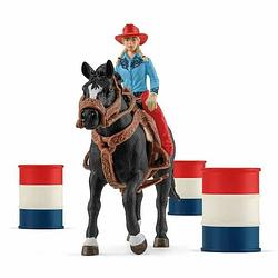 Foto van Pop schleich cowgirl barrel racing fun