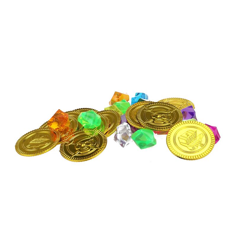 Foto van Toi-toys piraten munten 3,5 cm goud en diamanten