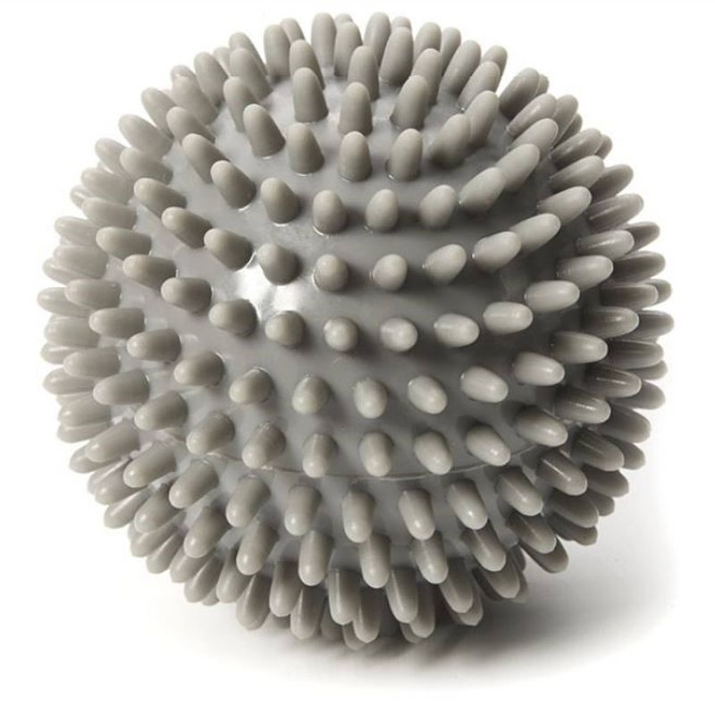 Foto van Wonder core spiky massage bal - grijs - 9 cm