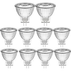 Foto van Set van 10 prolong led gu4 spotjes - 12v - 4w (20w) - reflector met steekfitting - 10 lampen