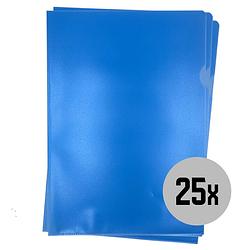 Foto van Dula insteekhoezen a4 - blauw - nerf - l-mappen - 25 stuks