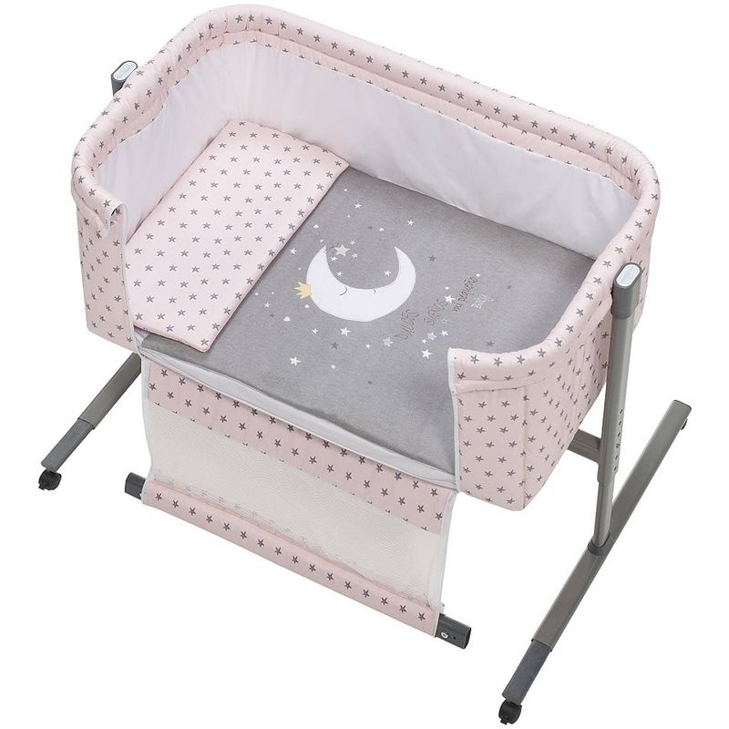 Foto van Interbaby ledikant met bedtextiel near luna 55 x 85 x 90 roze