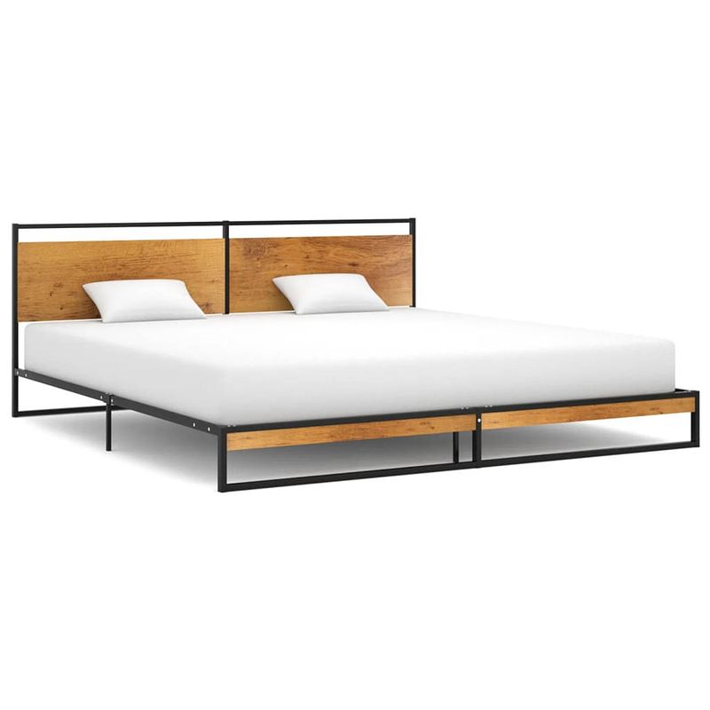 Foto van Vidaxl bedframe metaal 200x200 cm