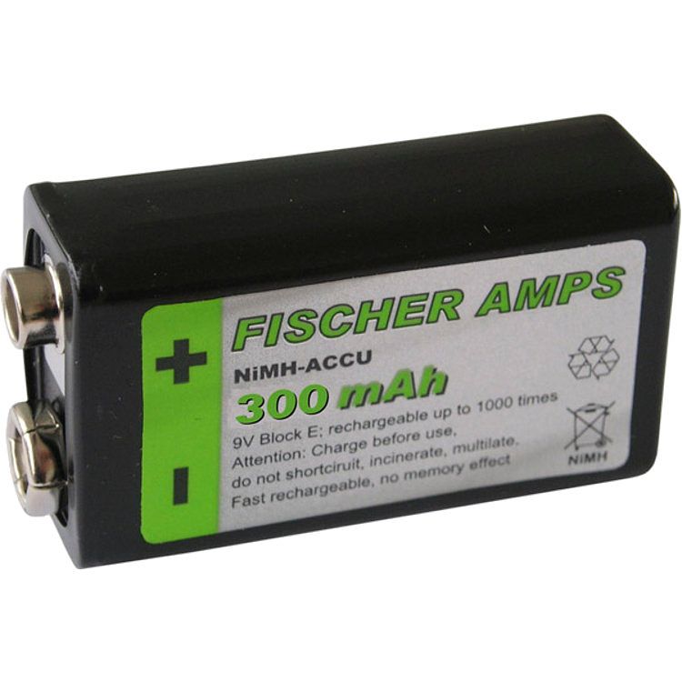 Foto van Fischer amps 9 volt batterij nimh 300 mah