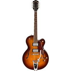 Foto van Gretsch g2420t streamliner hollow body bigsby robusto burst semi-akoestische gitaar