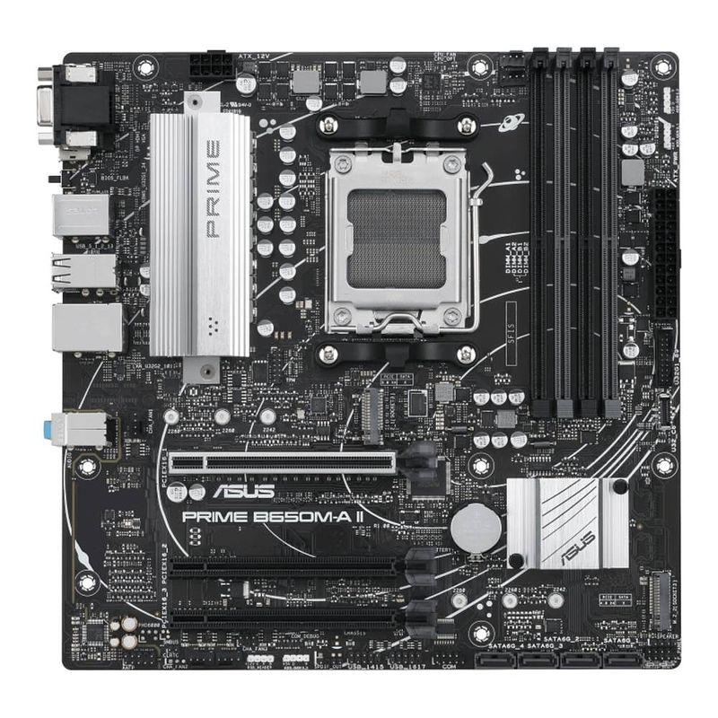 Foto van Asus prime b650m-a ii moederbord socket #####amd am5 vormfactor micro-atx moederbord chipset amd® b650