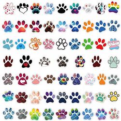 Foto van Horend goed 60 stuks laptop stickers honden poot multi kleur