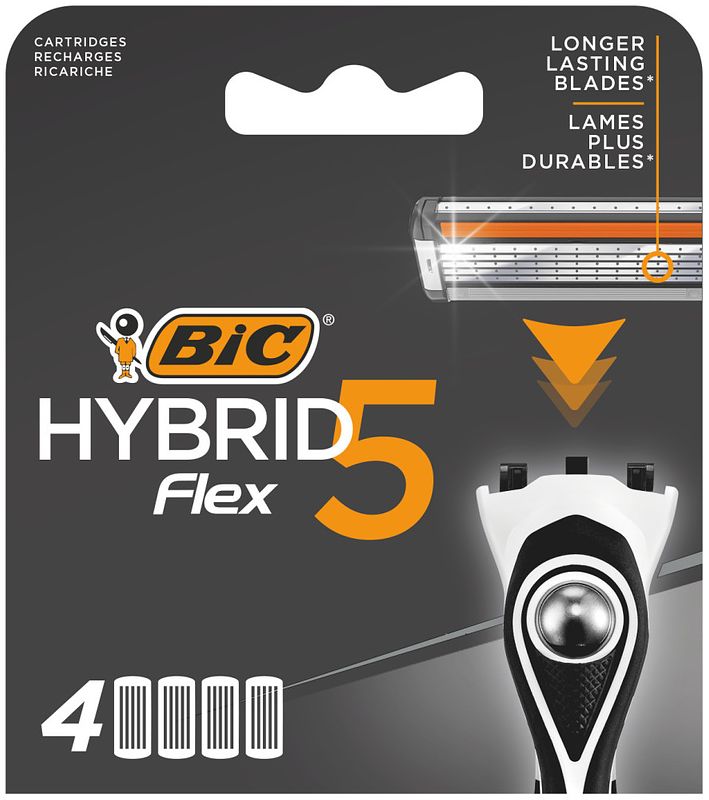 Foto van Bic hybrid flex 5 - scheermesjes