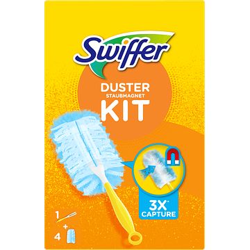 Foto van 40% korting | swiffer duster kit (1 handvat + 4 navullingen) aanbieding bij jumbo