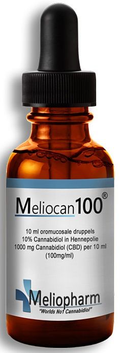 Foto van Meliopharm meliocan100 cbd olie 10%