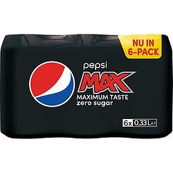 Foto van Pepsi max cola blik 6 x 330ml bij jumbo