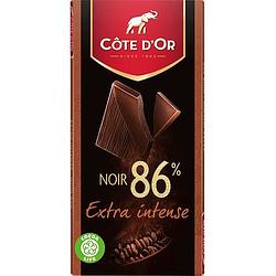 Foto van Cote d'sor chocolade reep extra intense puur 86% 100g bij jumbo