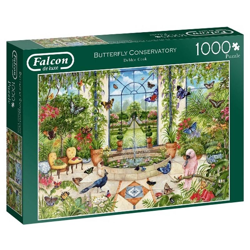 Foto van Falcon legpuzzel butterfly conservatory 1000 stukjes