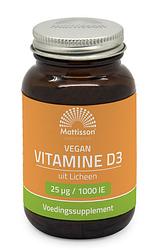 Foto van Mattisson healthstyle vitamine d3 25mcg capsules