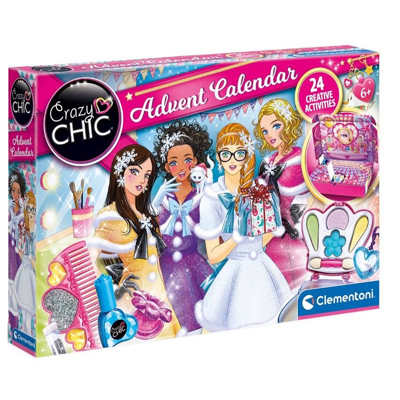 Foto van Clementoni adventskalender crazy chic meisjes 24-delig