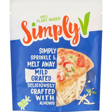 Foto van Simplyv vegan grated 180g bij jumbo