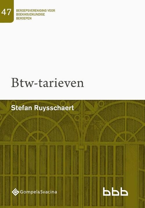 Foto van 47-btw-tarieven - stefan ruysschaert - paperback (9789463712965)