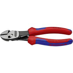 Foto van Knipex twinforce 73 72 180 f werkplaats kracht-zijsnijtang met facet 180 mm