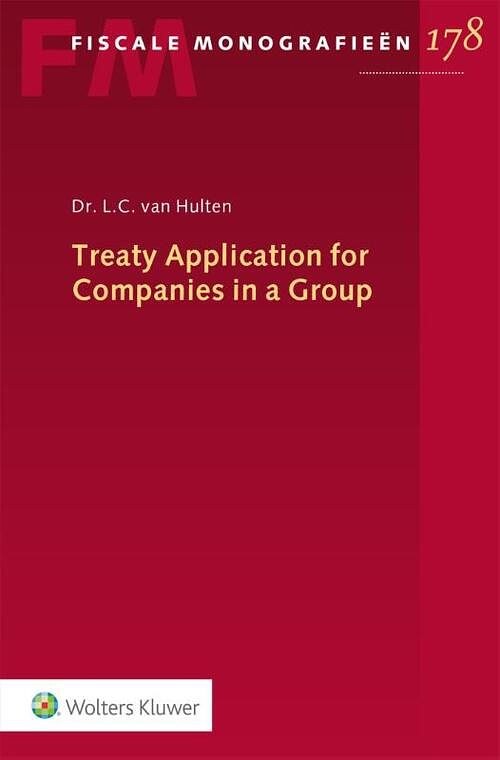 Foto van Treaty application for companies in a group - l.c. van hulten - paperback (9789013169713)