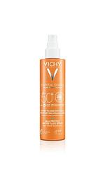 Foto van Vichy capital soleil cell protect fluïde spray spf50+ - zonnebrand voor lichaam en gezicht