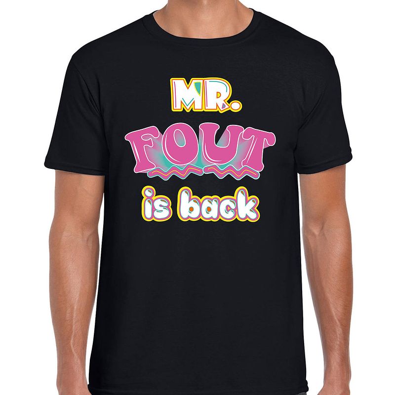 Foto van Foute party t-shirt - heren - zwart - foute party outfit/kleding 2xl - feestshirts