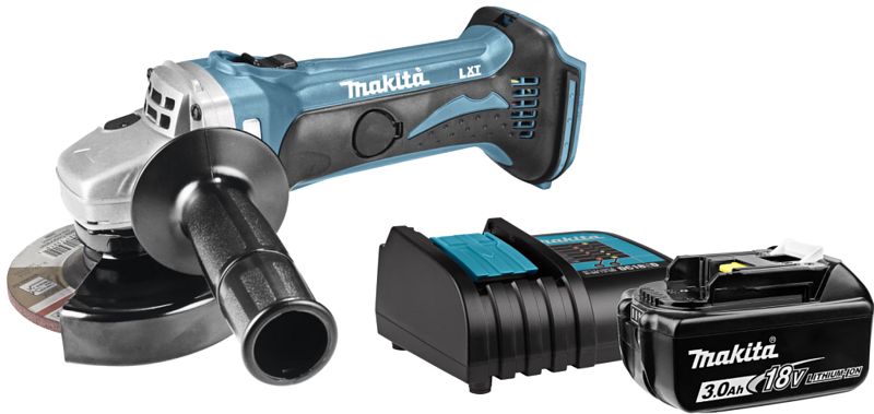 Foto van Makita dga452z + 3,0 ah accu en lader