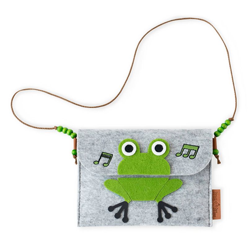 Foto van Milk&moo meisjestasje - meisjestas - schooltas - handtas kinderen - cacha frog - 18 cm x 13,5 cm