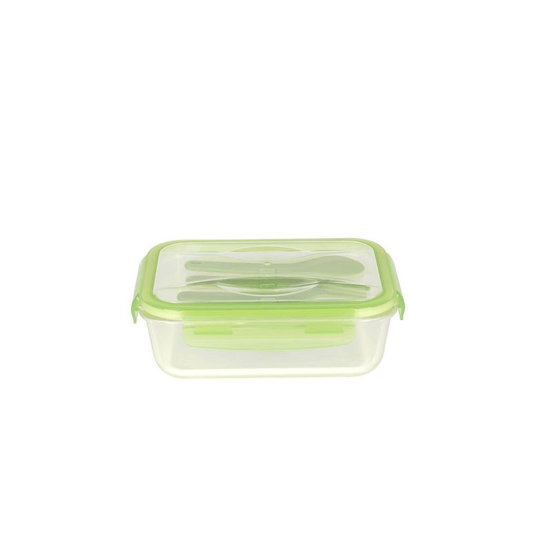 Foto van Pebbly - lunchbox inclusief bestekset, glas, 1.2 liter - pebbly