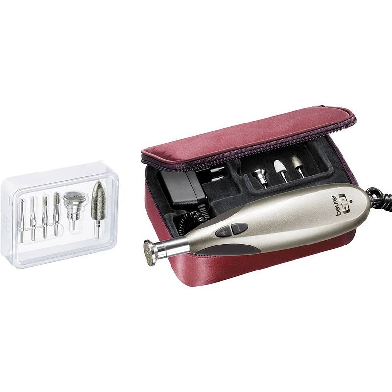 Foto van Beurer mp60 - manicure/pedicureset - 9 opzetstukken - semi professioneel