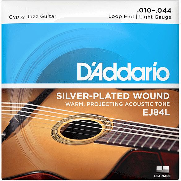 Foto van D'saddario ej84l loop end snarenset voor gypsy jazz gitaar