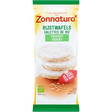 Foto van Zonnatura rijstwafels yoghurt 6 stuks 100g bij jumbo