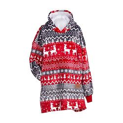 Foto van Vitapur - hoodie deken + sokken - rood kerst