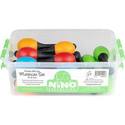 Foto van Nino percussion ninoset56 molded abs egg maracas set