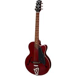 Foto van Vox giulietta vga-3ps semi-akoestische gitaar transparant rood