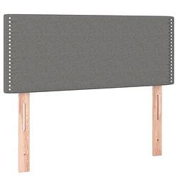 Foto van The living store hoofdbord - klassiek - bedaccessoires - 100 x 5 x 78/88 cm - donkergrijs