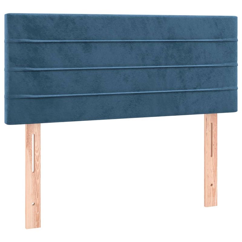 Foto van The living store hoofdbord hoofdborden - 80 x 33.5 x 78 cm - donkerblauw