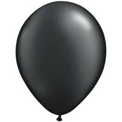 Foto van 100x qualatex ballonnen metallic zwart - ballonnen