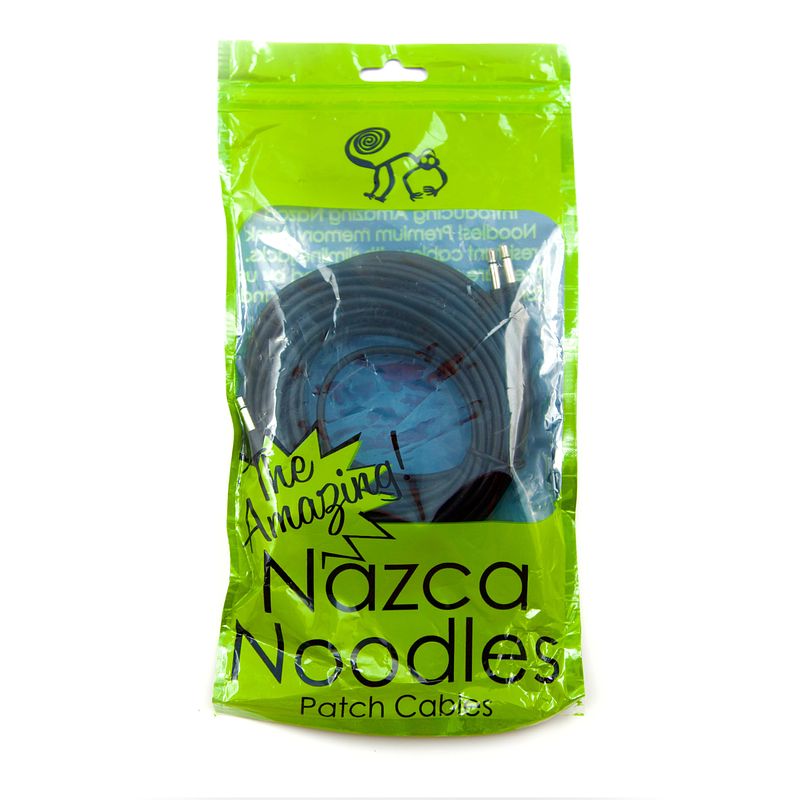 Foto van Cre8audio nazca noodles black 100 cm patchkabels (5 stuks)