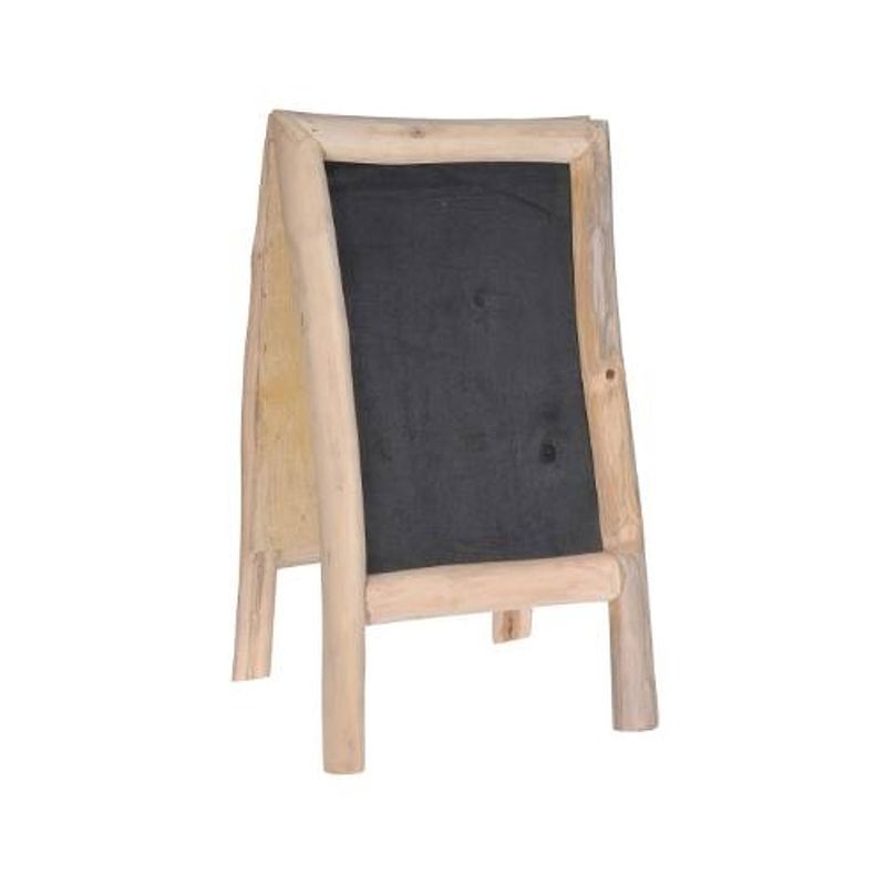 Foto van Orange85 schoolbord - krijtbord - staand - zwart - 70x40x37cm - hout - tekenbord