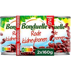 Foto van Bonduelle rode kidneybonen voordeelpak 2x160g bij jumbo