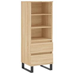 Foto van Vidaxl hoge kast 40x36x110 cm bewerkt hout sonoma eiken