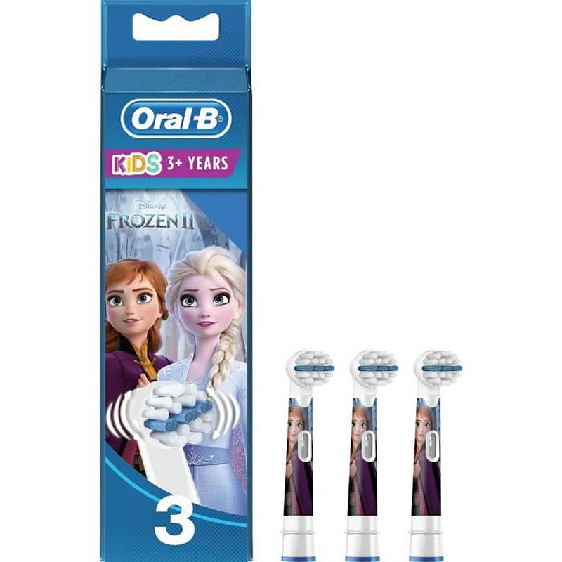 Foto van Oral-b 80352082 disney frozen 2 vervangende opzetborstels, voor oral-b elektrische tandenborstel voor kinderen - 3 stuks