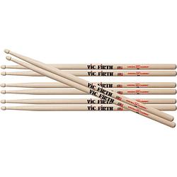 Foto van Vic firth p7a.3-p7a.1 american classic 7a drumstokken met houten tip (4 paar)