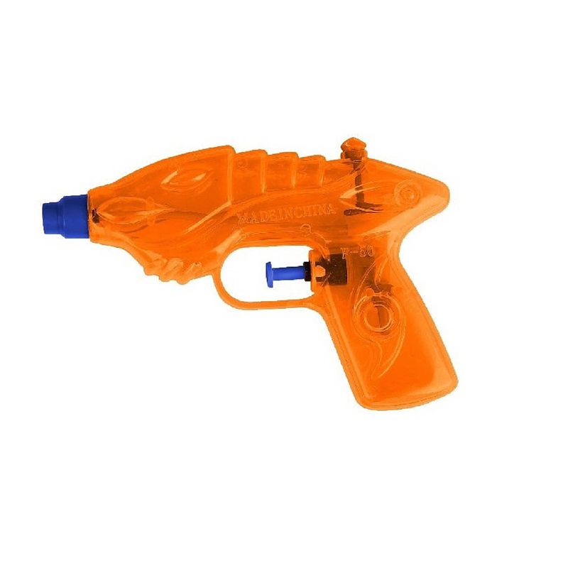 Foto van 1x waterpistool/waterpistolen oranje 16,5 cm - waterpistolen